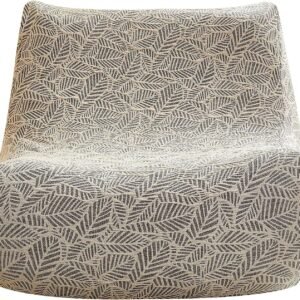 Single Seated Foam Sofa Covers, One Piece 3D High Density Couch Covers, Removable and Machine Washable Covers, Universally Matched with All Floor Sofas On The Market (Seersucker Milky White)