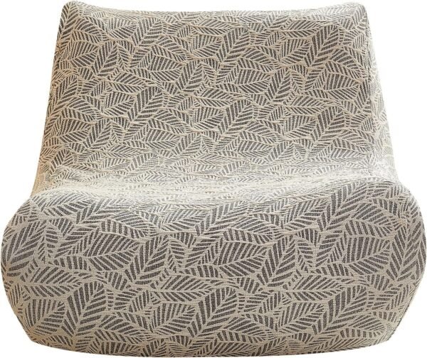 Single Seated Foam Sofa Covers, One Piece 3D High Density Couch Covers, Removable and Machine Washable Covers, Universally Matched with All Floor Sofas On The Market (Seersucker Milky White)