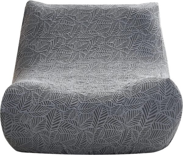 Single Seated Foam Sofa Covers, One Piece 3D High Density Couch Covers, Removable and Machine Washable Covers, Universally Matched with All Floor Sofas On The Market (Seersucker Milky White)