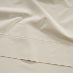 Queen Sheet Set, 4 Pc Queen Size Sheets Set, 450 Thread Count 100% Cotton Sheets, Cooling Sheets Queen Size, Soft and Breathable Bed Sheets Queen, Deep Pocket Queen Sheets - Ivory