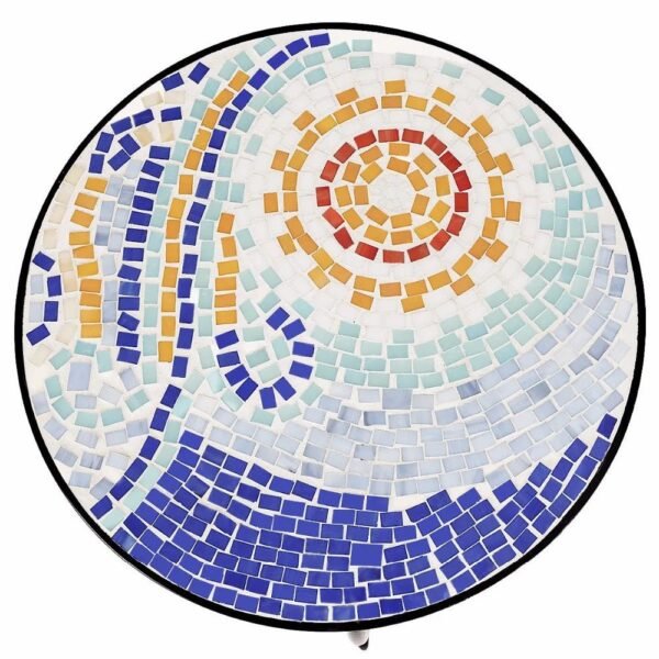 Outdoor Indoor Accent Table Plant Stand Scheme Garden Steel Ocean  Home Furniture