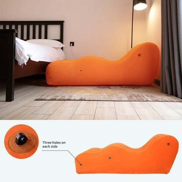 Inflatable Sofa Bed Chaise Furniture Love Pillow Make Love Air Pump Rocking Seat Toy Chair Bedroom Husband And Wife Night Bed