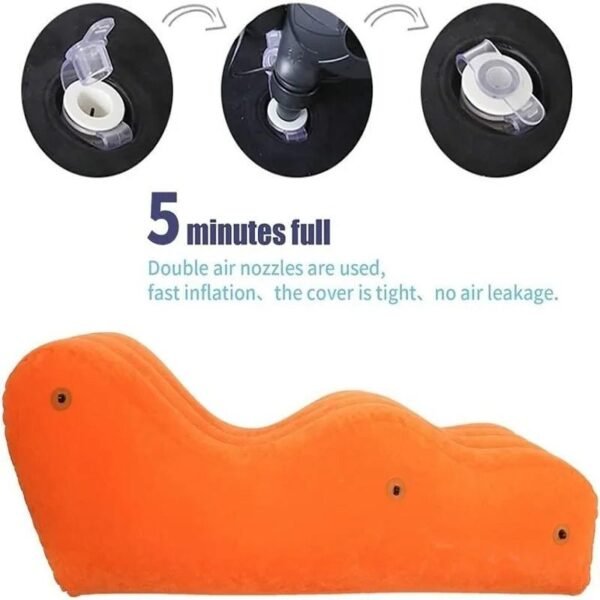 Inflatable Sofa Bed Chaise Furniture Love Pillow Make Love Air Pump Rocking Seat Toy Chair Bedroom Husband And Wife Night Bed