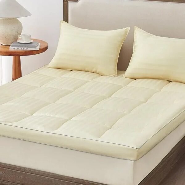 Natural Soybean Fibre Overfilled Plush Pillow Floor Mattress with 8-21 Inch Mattress Protector Pocket 60''x80'' Tatami